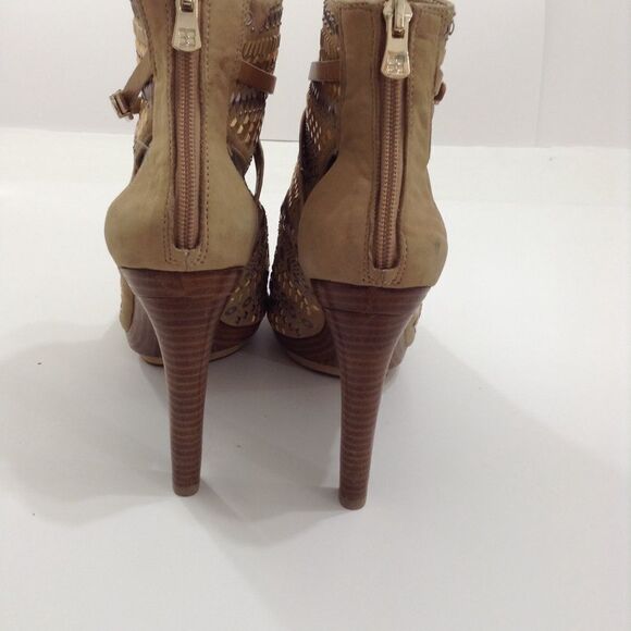 BCBGMAXAZRIA WEST2 Peek Toe Ankle Bootie Sandals - Picture 2 of 8